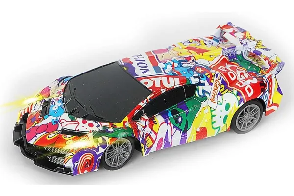Graffiti Racing bil R/C med lys 1:20, 27 MHz