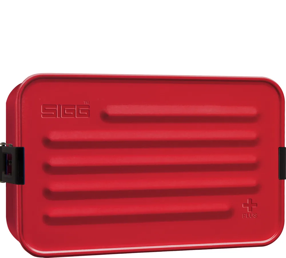 SIGG Plus L, Lunsjbeholder, Voksen, Rød, Aluminium, Monokromatisk, Rektangulær