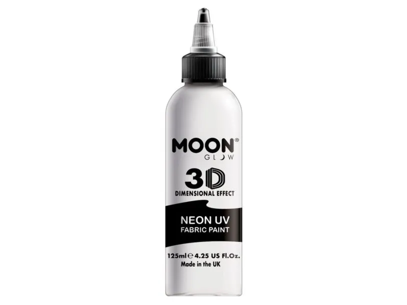 Hvit UV stoffmaling, 125 ml