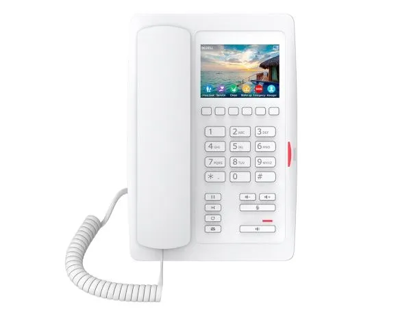 Fanvil H5W, IP-telefon, Hvit, Kablet håndsett, Bord, In-band, Utenfor båndet, SIP-info, 2 linjer