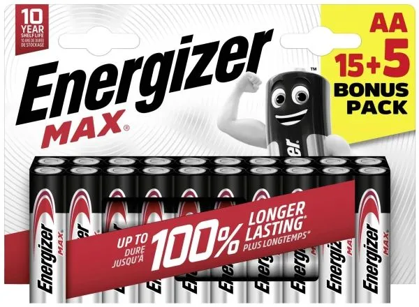 Energizer Max AA batteri Alkali-mangan 1,5 V 20 stk