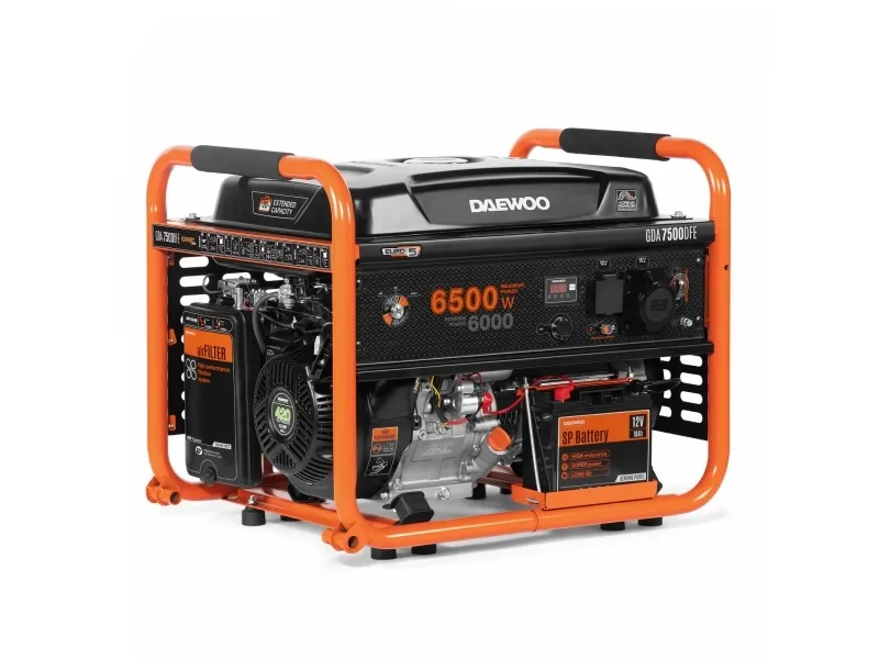 Strømgenerator 6,5kw 230V GDA7500DFE DAEWOO