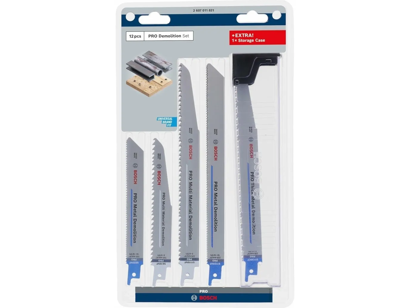 BOSCH sabel sagblad PRO DEMOLITION 12-delt.