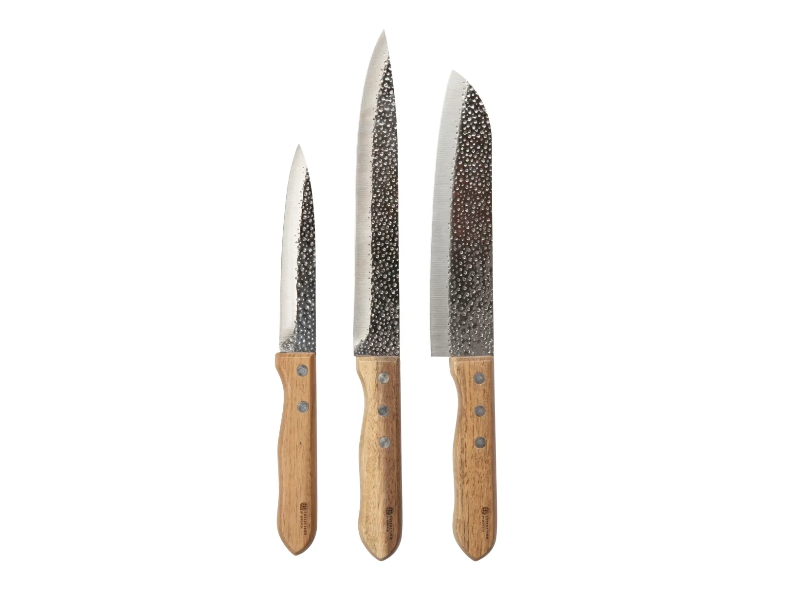 Dekodonia knivsett by Bercato - 25,5 cm, 30,5 cm, 32,5 cm - rustfritt stål, akasietre