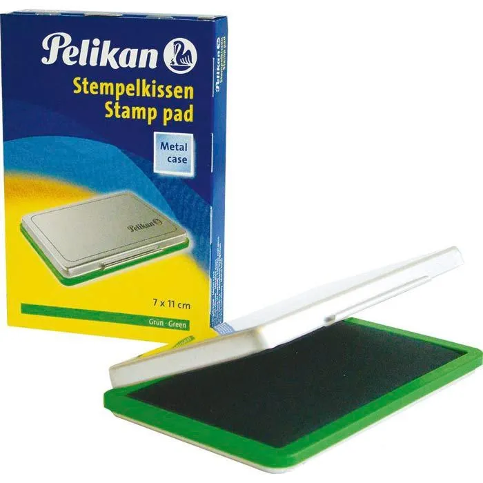 Pelikan 2 - Håndstempelpute - grønn - 70 x 110 mm