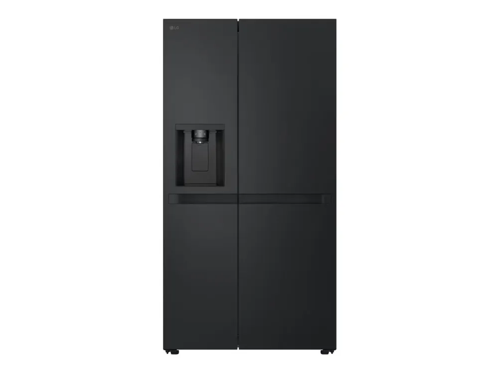 LG GSLC41EPPE - Kjøleskap/fryser - side-ved-side med vannautomat, isdispenser - bredde: 91.3 cm - dybde: 73.5 cm - høyde: 179 cm - 641 liter - Klasse E - essence matt black
