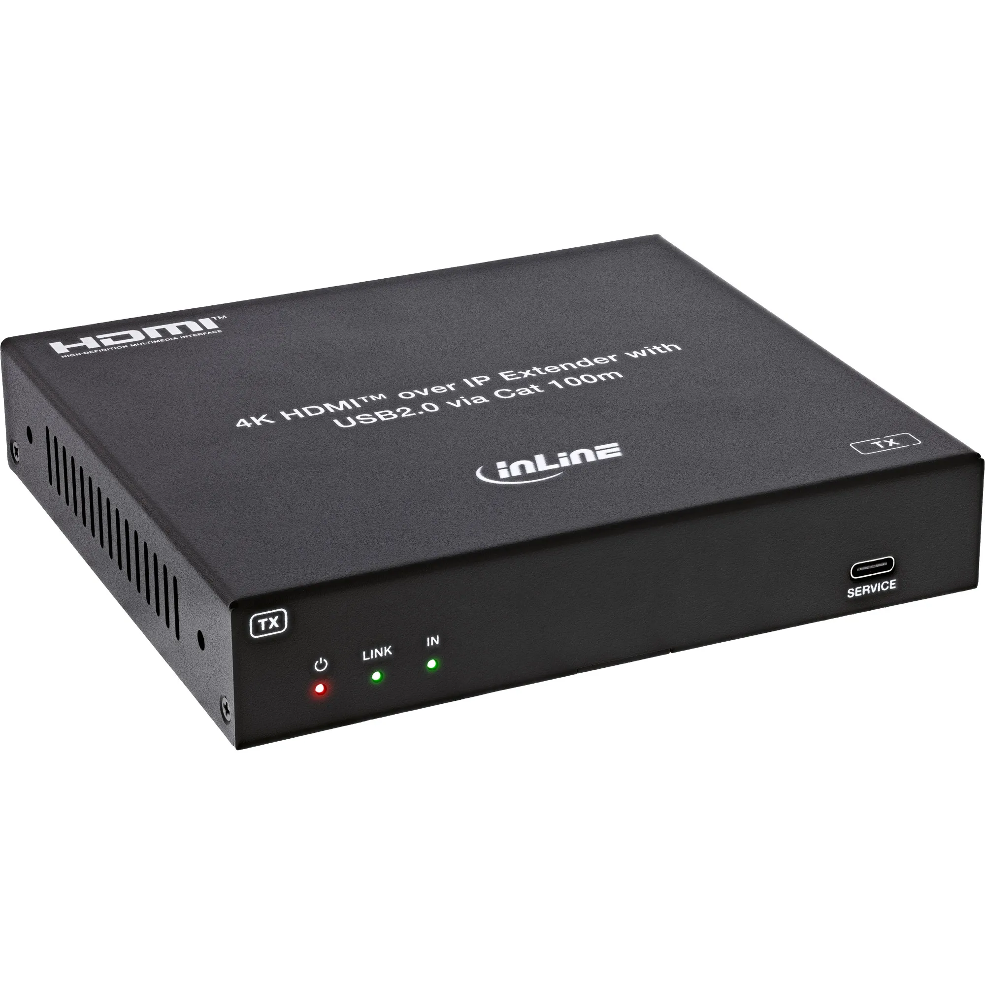 InLine 57886I, Sender, Koblet med ledninger (ikke trådløs), 100 m, 3840 x 2160 piksler, 60 Hz, 12 bit