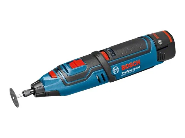 Bosch GRO 10,8 V-LI Professional - Roterende verktøy - trådløs - 3,2 mm flens - 2 batterier - 10.8 V