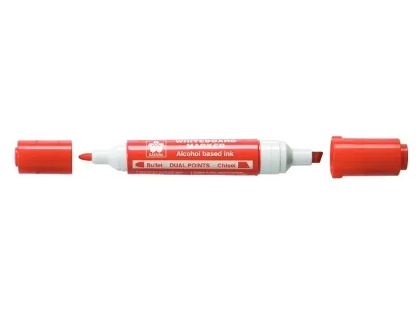 Sakura whiteboardmarkør dual point rød