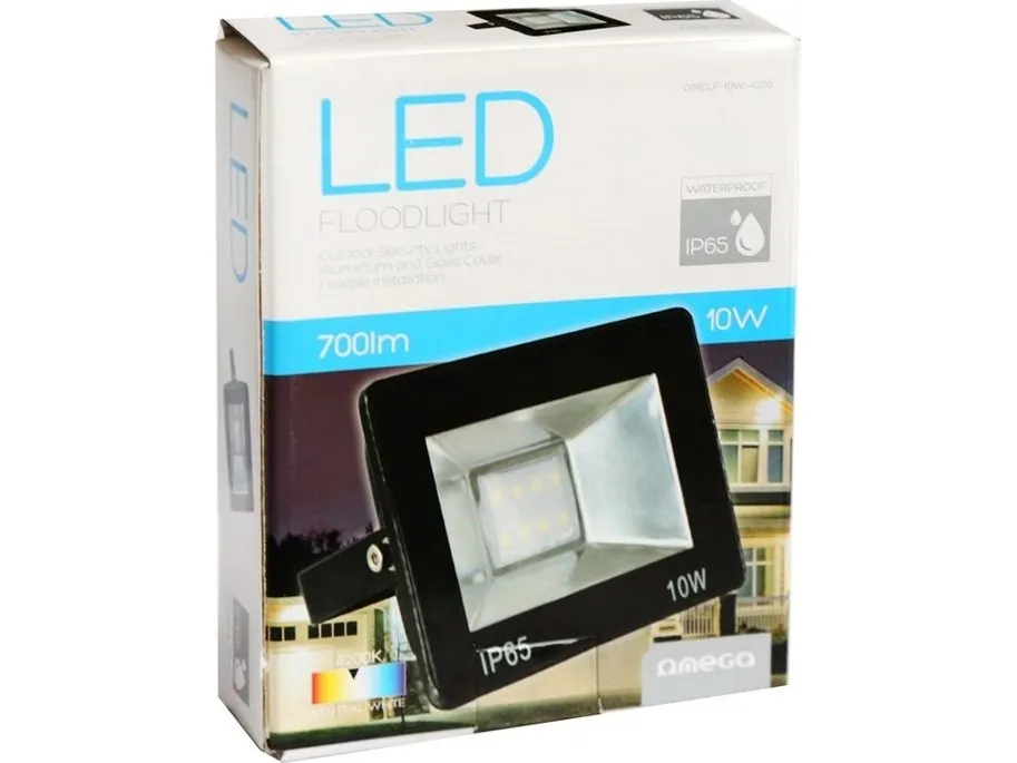 Omega LED projektør 4200K 10W 220–240V [43859]