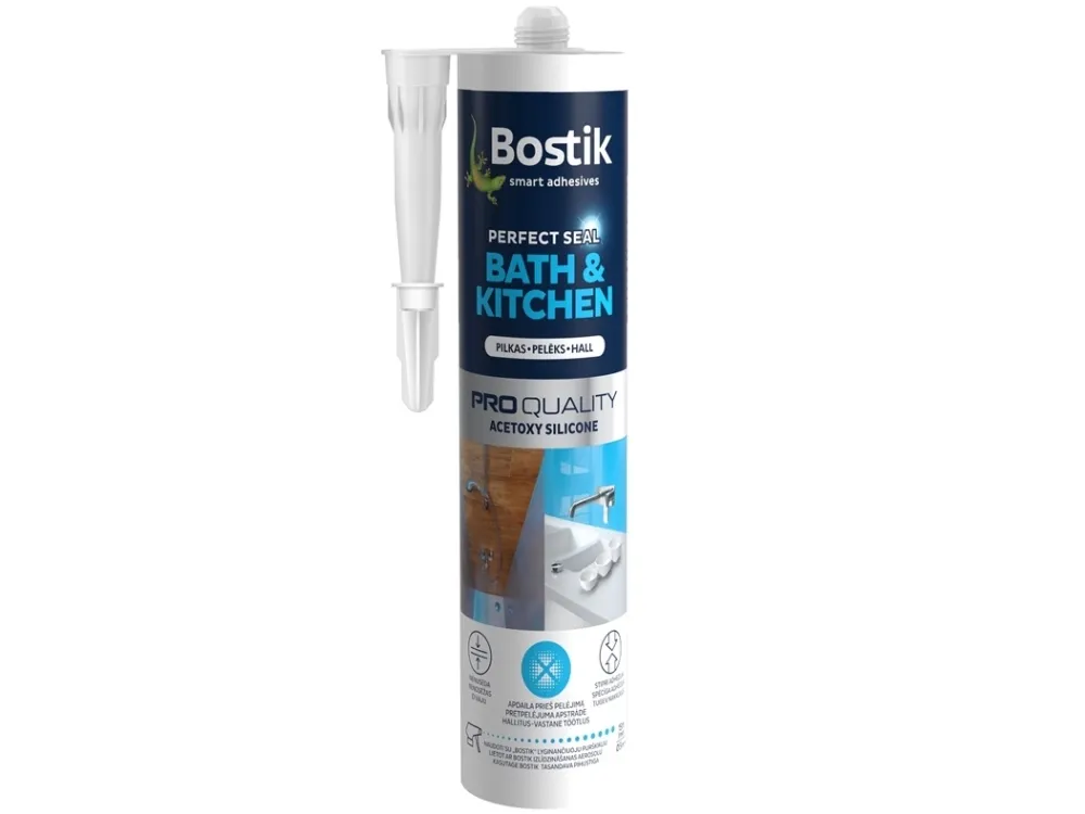 Dymo BOSTIK BATH&KITCH SIL A 280 g, grå 249 12