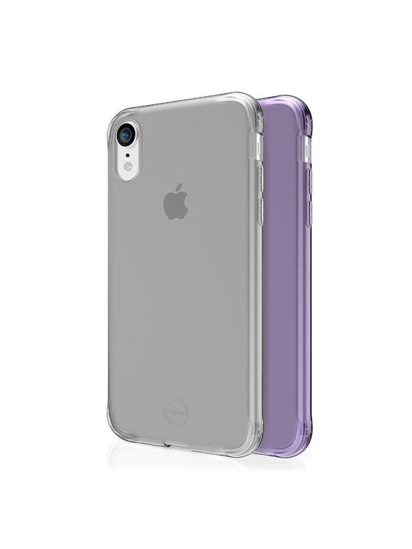 ITSKINS NANO DUO cover for iPhone XR®. Light purple and transparent