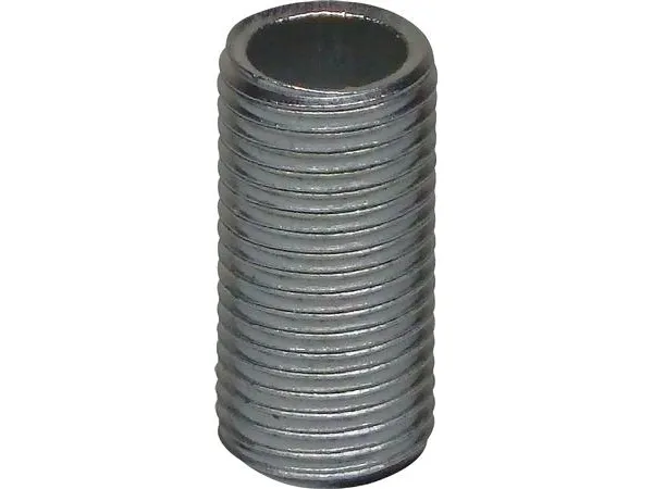 Rørnippel M10x1x30MM rund elgalvaniseret