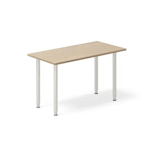 Skrivebord DNA, Eg 1200x600mm I-ben/Alugrå
