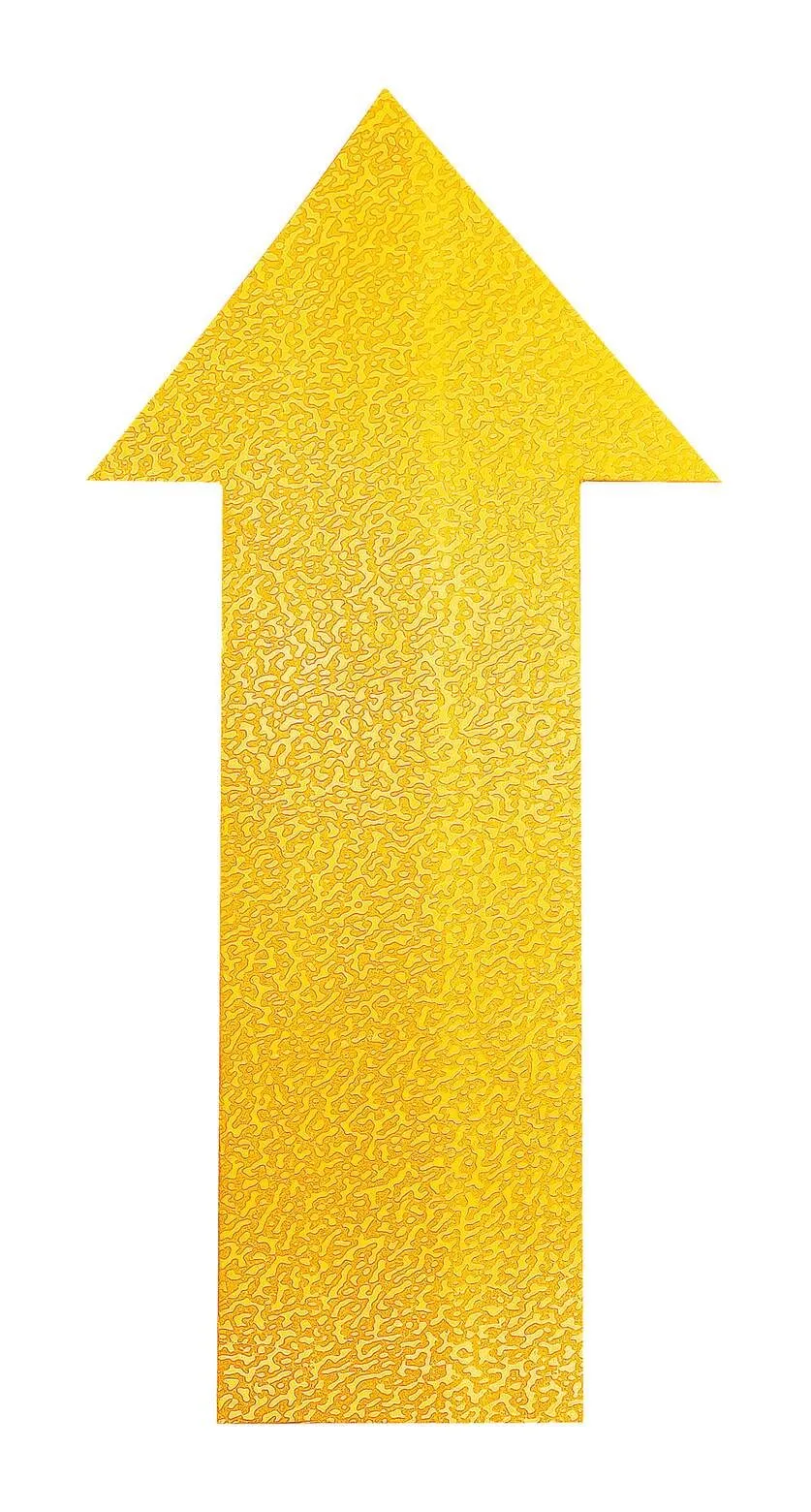 Gulvmarkering Arrow permanent gul, permanent selvklebende, 10 stk./pakning