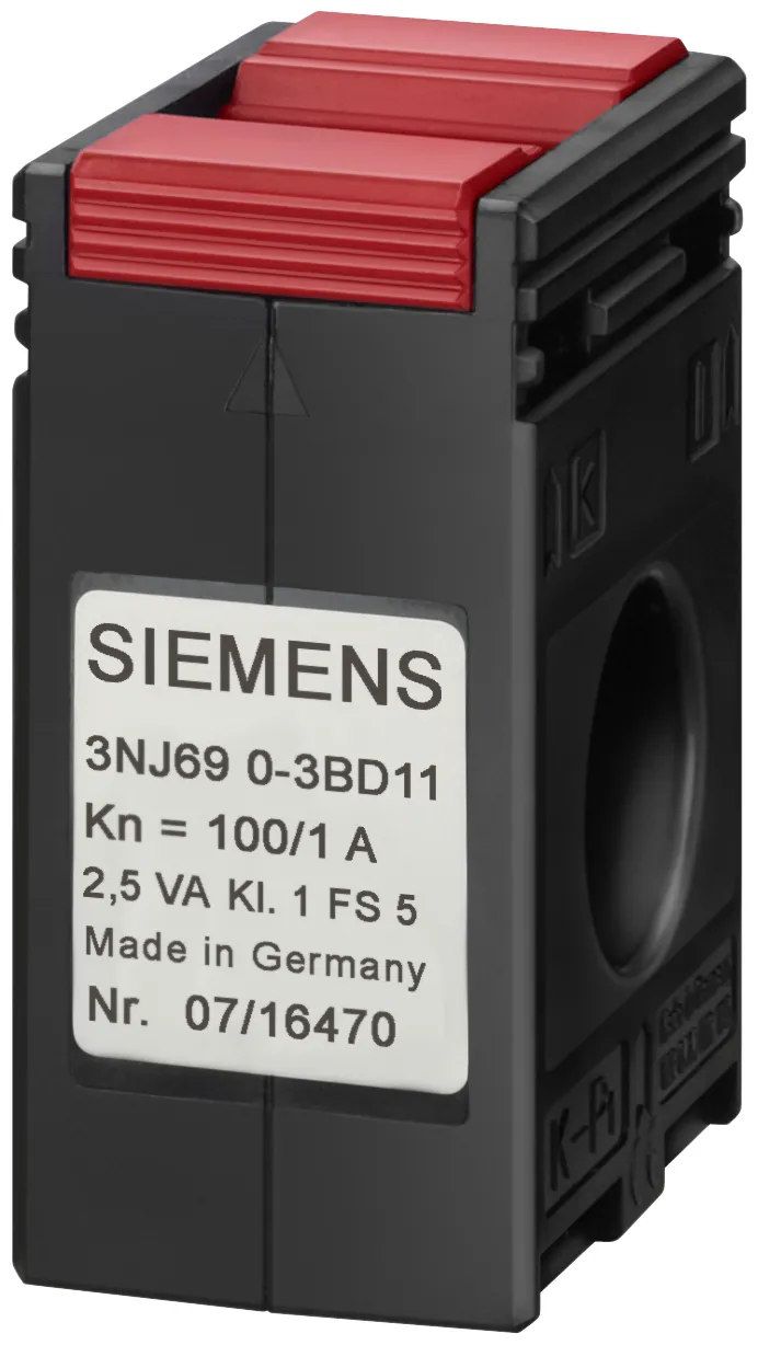 Siemens 3NJ69403BJ12 strømtransformator 400 A, 1 stk., 376 g, 95 mm, 75 mm, 65 mm