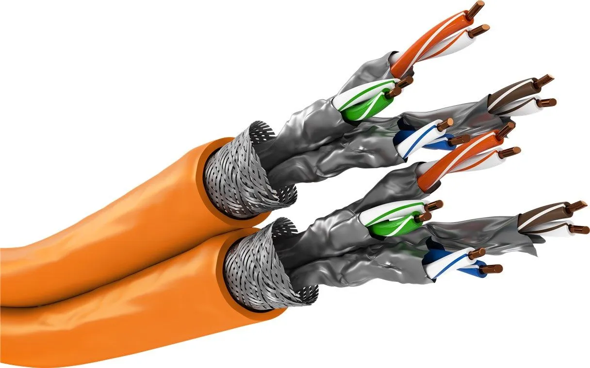 Goobay 75714, 50 m, Cat7a, S/FTP (S-STP), Oransje