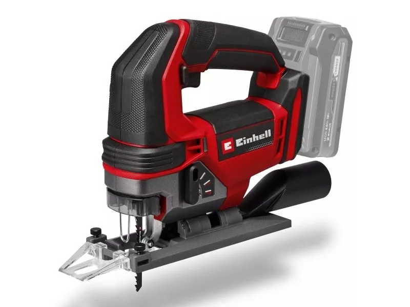 Einhell TE-JS 18/100 Li - Solo, Toppgrep, Sort, Rød, Rustfritt stål, 45°, Børstet, 10 cm, 1,2 cm - SOLO