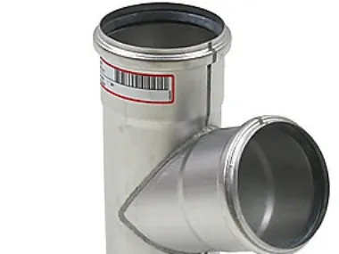 Ø 82 x 82 mm x 67,5° Grenrør rustfri AISI304/EN1.4301 Blücher