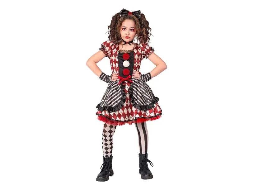 Harlekin Dukke kostume