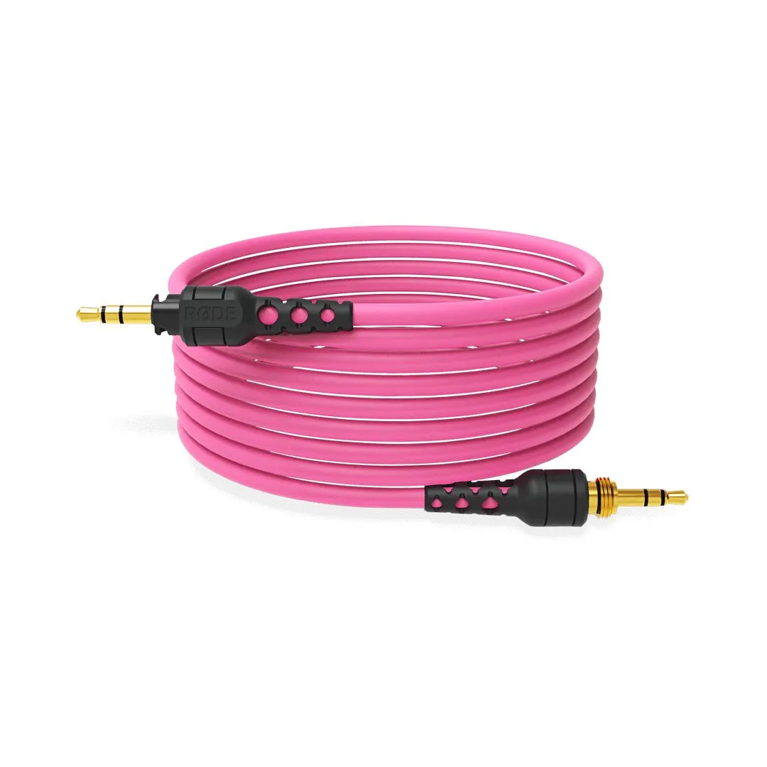 RØDE Rode NTH-Cable24 pink, 3.5mm TRS, Hankjønn, 3.5mm TRS, Hankjønn, 2,4 m, Rosa