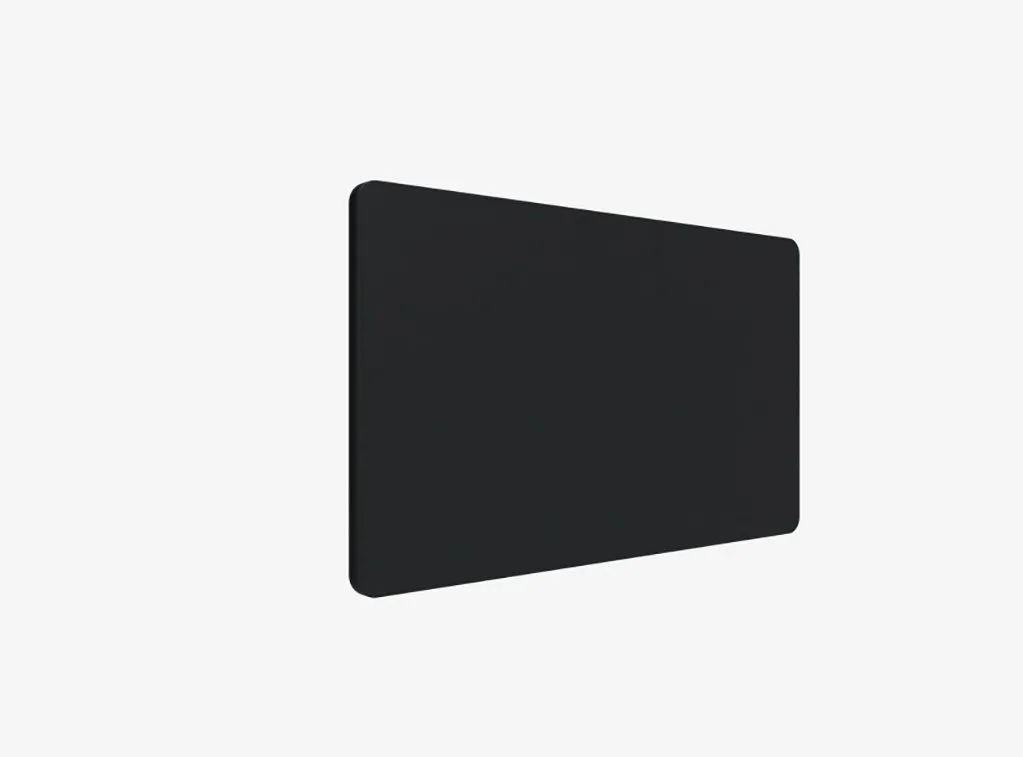 Bordskærm, Lintex Edge, sort, 700x1200