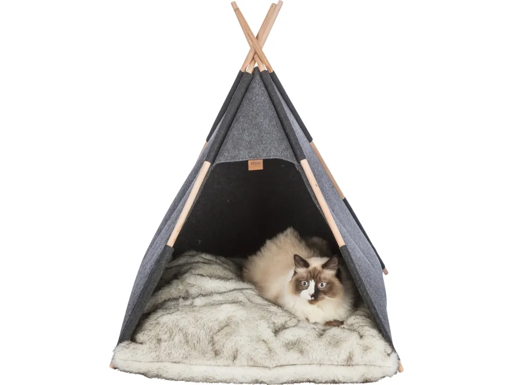 Trixie Tipi cave, felt, 70 × 70 × 70 cm, anthracite