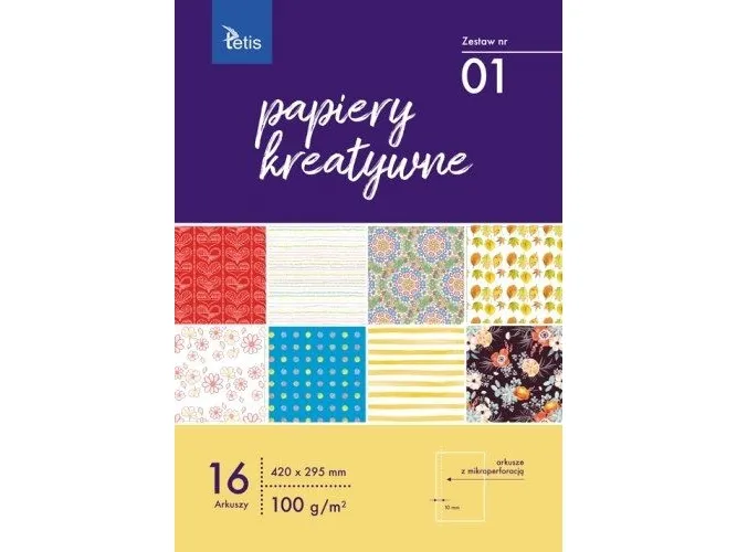 Kreativt papir A3-sett nr. 01 TETIS