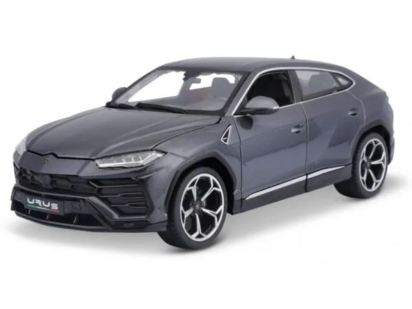 BBURAGO Lamborghini Urus, Bybil, Montert på forhånd, 1:18, Lamborghini Urus, Hankjønn, Grå