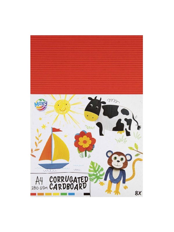 Creative Craft Group Ribbed Craft Cardstock A4 8 Sheets 8 Colors