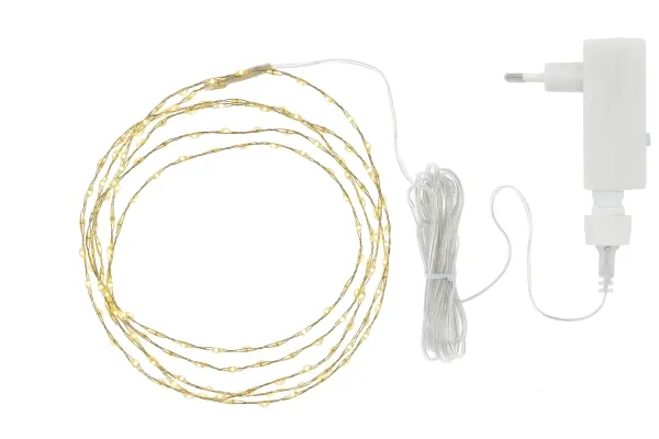 Sirius Kiki Lyskæde 155 LED - Klar/Guld - 2+3 meter