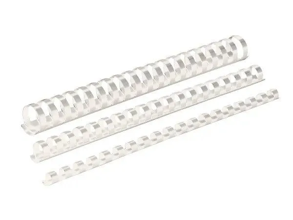 Kontorprodukter KONTORPRODUKTER innbindingskammer, A4, 19mm (165 ark), 100 stk, hvit