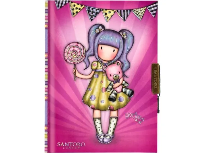 Santoro låst notatbok Gorjuss Fairground First Prize