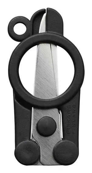 Fiskars 1075352, Voksen, Rett kutt, Enkelt, Svart, Rustfritt stål, Rustfritt stål, Universal