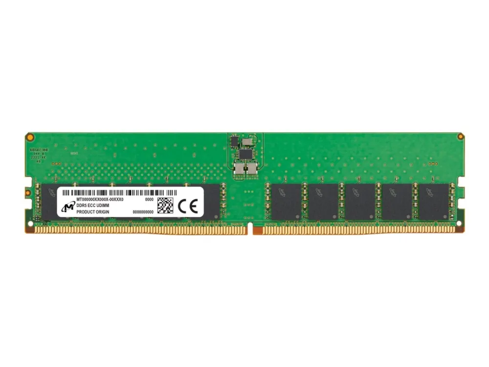 Micron - DDR5 - modul - 32 GB - DIMM 288-pin - 5600 MHz / PC5-44800 - CL46 - 1.1 V - ikke-bufret - ECC