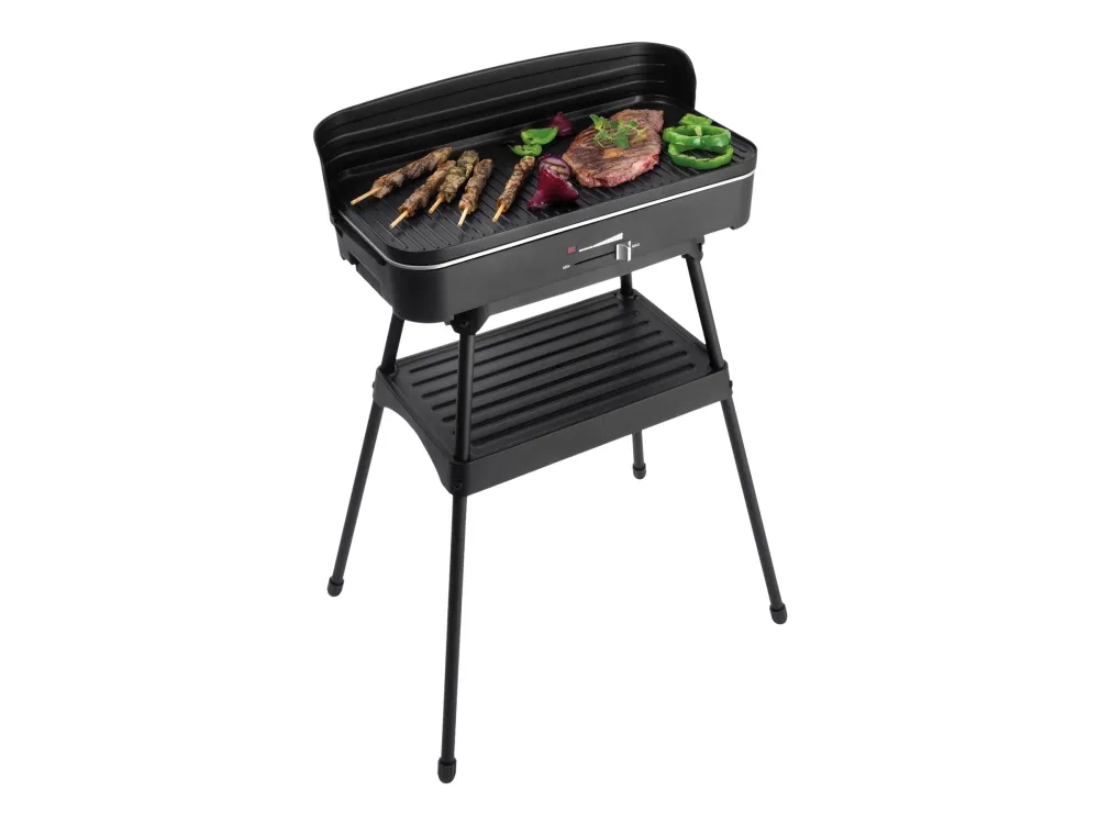 FRITEL Starter BBQ 2246 - Hagegrill - elektrisk - 1250 cm2 - svart