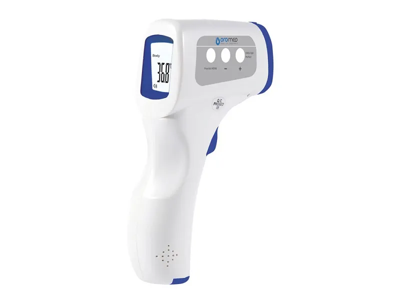 Oromed ORO-T60 PERFECT, Fjernmålingstermometer, Blå, Hvit, Universell, Knapper, °C,°F, Kroppstemperatur