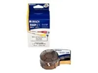 Brady B-427 - Vinyl - matt - permanent akryl-adhesiv - gjennomskinnelig, svart på hvitt - Rull (25,4 mm x 4,3 m) 1 rull(er) merkelapper - for Brady BMP21, BMP21-LAB, BMP21-PLUS  ID PAL  LABPAL
