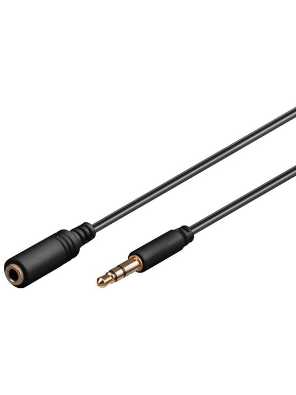 Pro MiniJack 3.5mm Ext. 3P - Bk - 3m