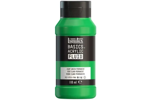 Basics fluid 118 ml lys grønn permanent - serie 312