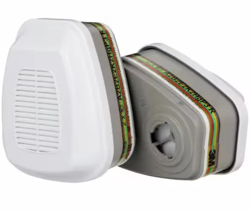 Gass-/dampfilter 3M Kombifilter 6099, A2B2E2K2HgP3, pakke med 2 x 2 stk.