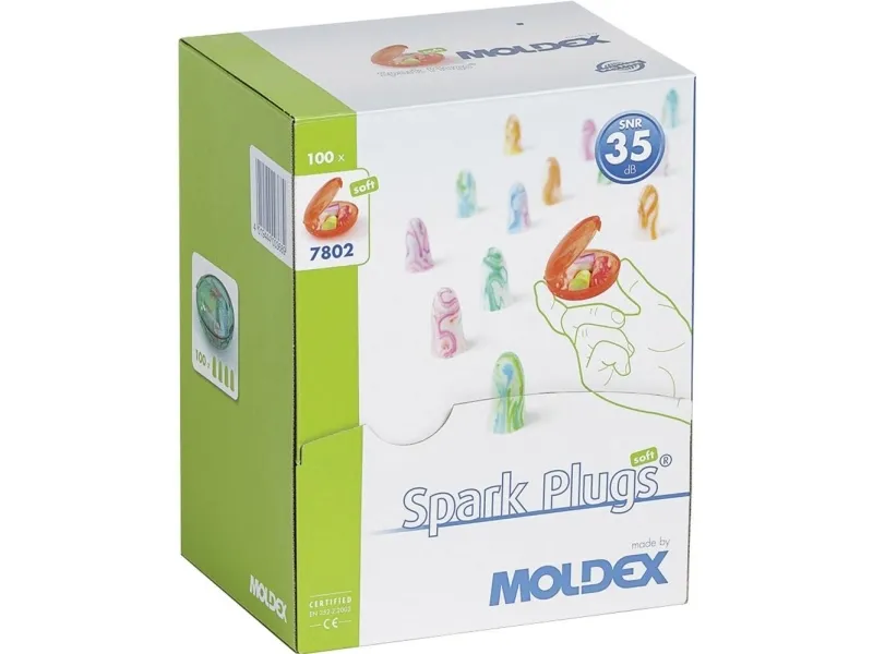Moldex 780201 SPARK PLUGS ørepropper 35 dB enveiskjørt EN 352-2 200 par