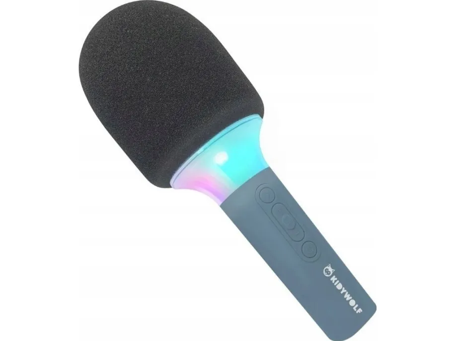 Kidywolf Kidywolf mikrofon Bluetooth med lys lyseblå