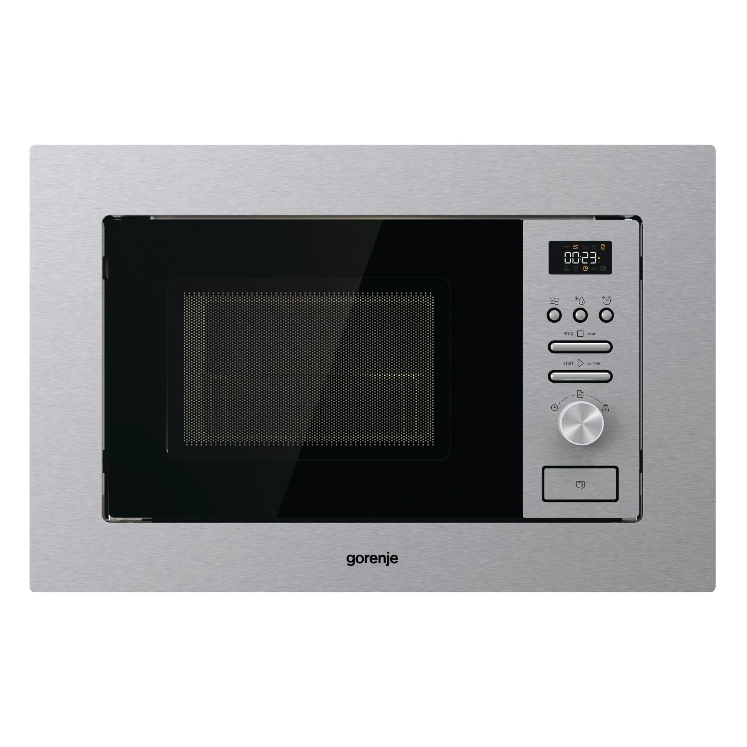 Gorenje BMI201AG1X, Innebygget, Kombinasjon mikrobølge, 20 l, 800 W, Innebygd skjerm, LED