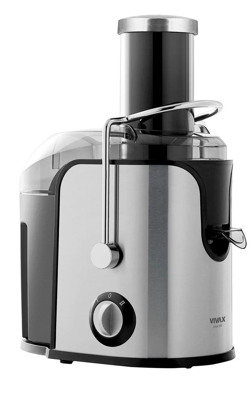 Vivax AJ-800, Juicesentrifuge, Rustfritt stål, 1,6 l, 1 stykker, Rotasjon, 1 - 75 mm