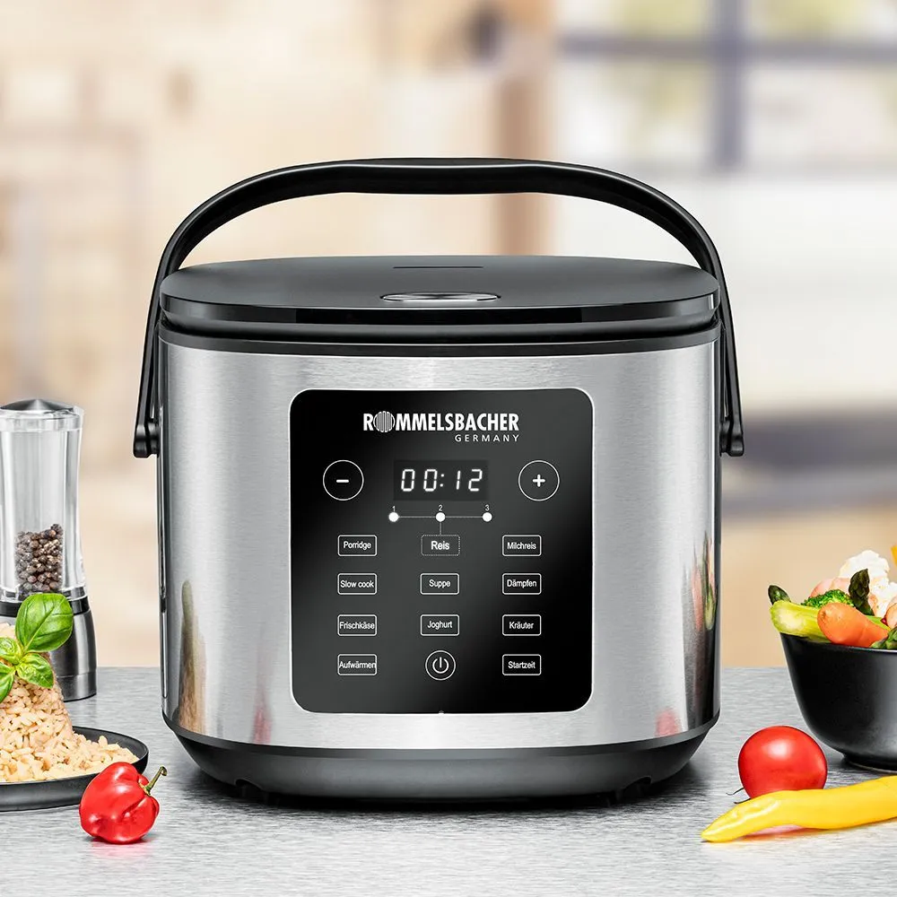 Rommelsbacher MRK 950, Rustfritt stål, 5 l, 5 l, Keramisk, LED, 1 timer