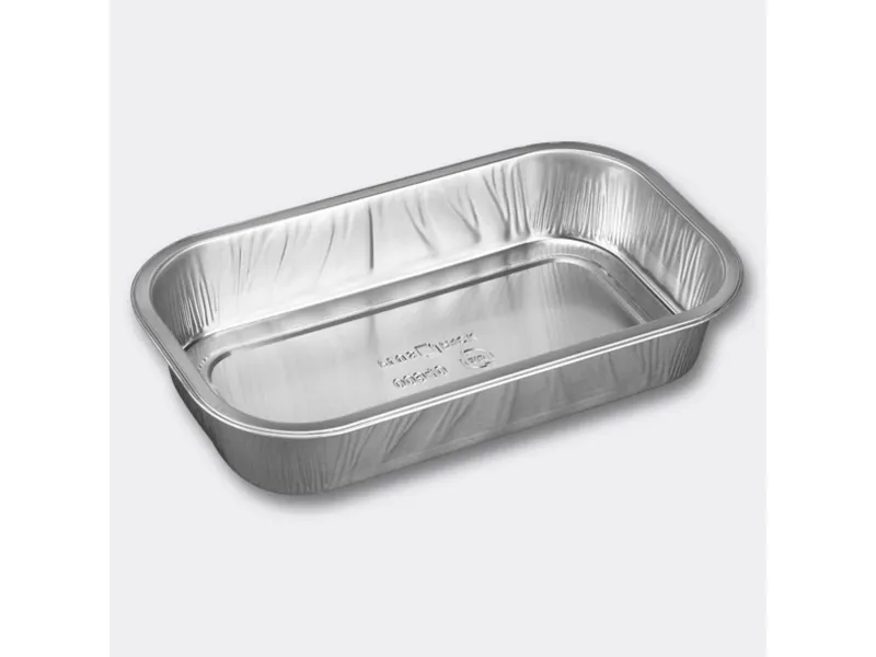 Foliebakke, Plus Pack Ready2Cook 1-Compartments, Rektangulær kapacitet 964ml,234x138x43mm aluminium,