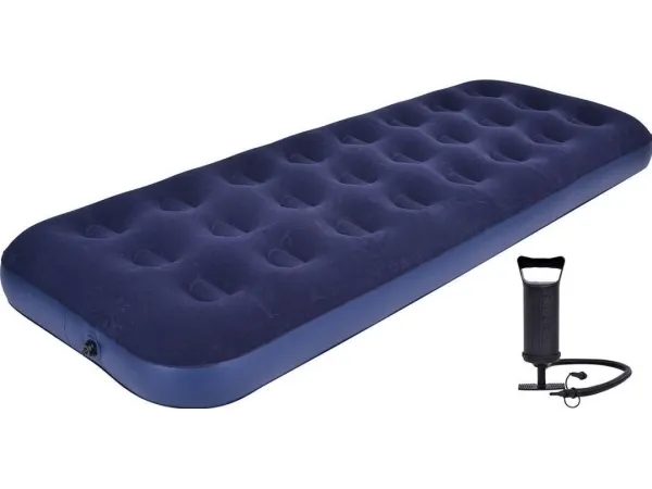 Avenli 1-manns flockmadrass 191x73x22cm med 2-i-1 pumpe