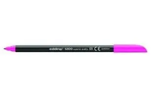 Edding 1200-69, 1 farger, Rosa, 1 mm, Sort, Rosa, Rund, 1 stykker