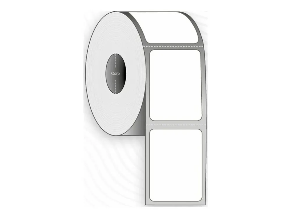 Capture - Permanet adhesiv - belagt - hvit - 42 x 32 mm 51800 etikett(er) (10 rull(er) x 5800) merkelapper (alternativ for: Zebra 880154-025)